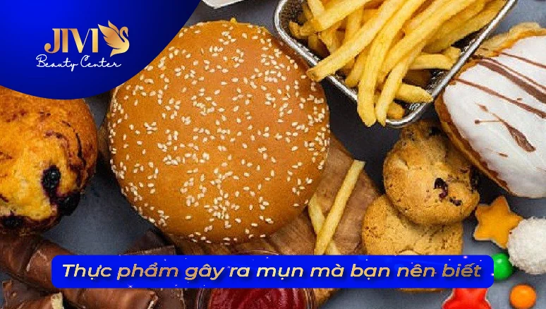 thực phẩm gây ra mụn