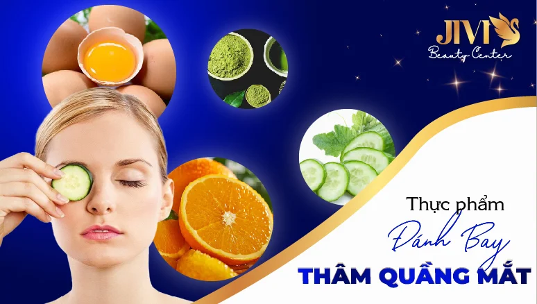 thực phẩm trị thâm quầng mắt