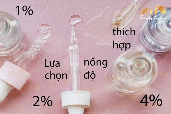 Lưu ý khi dùng BHA nên lựa chọn nồng độ thích hợp
