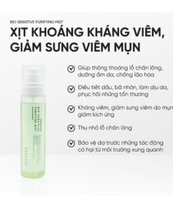 Xịt khoáng toner trị mụn BIO SENSITIVE PURIFYING MIST