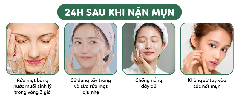 Làm sạch da nhẹ nhàng để loại bỏ bụi bẩn và vi khuẩn, giúp ngăn ngừa mụn tái phát