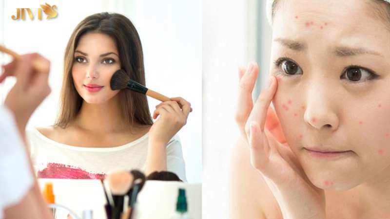 Trang điểm thường xuyên nhưng quên tẩy trang