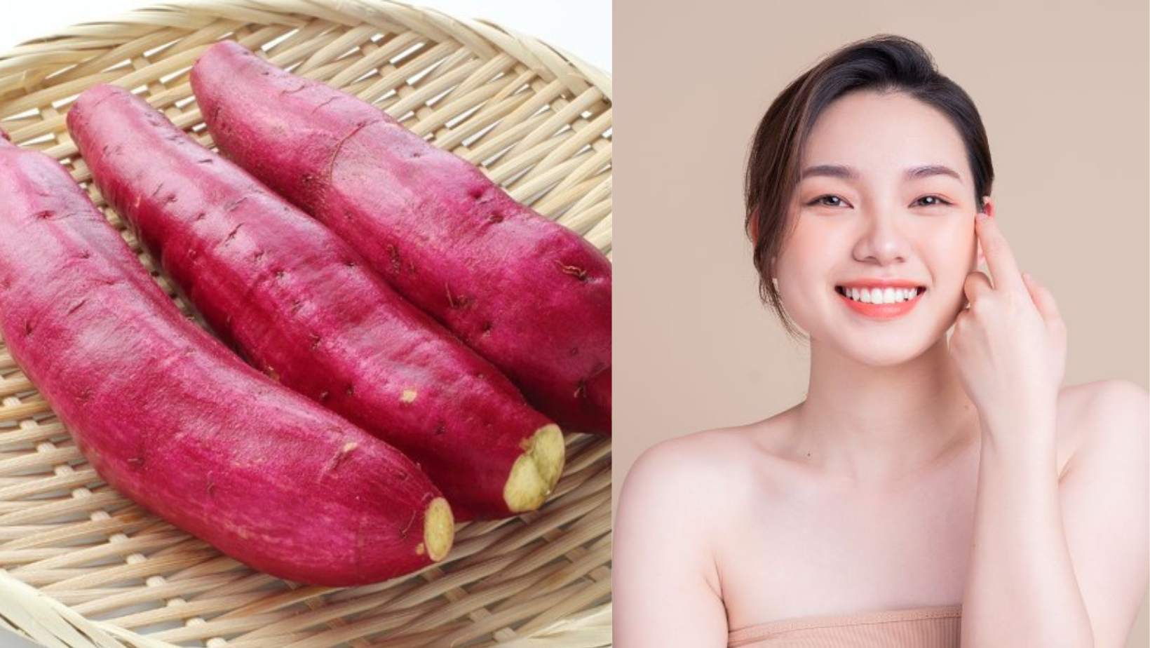 Vitamin A từ khoai lang nuôi dưỡng làn da sâu bên trong