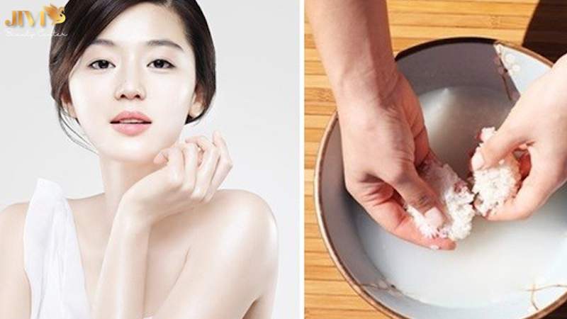 Làm trắng da toàn thân bằng nước vo gạo