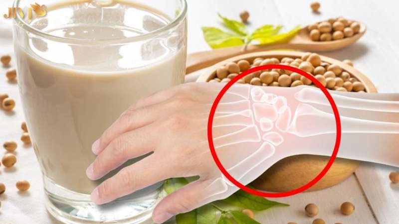 Sữa đậu nành giúp tăng cường sức khỏe hệ xương