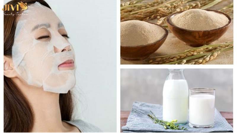 Mặt nạ cám gạo sữa tươi