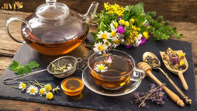Các loại trà thảo mộc: trà atiso, trà hoa cúc, trà bạc hà