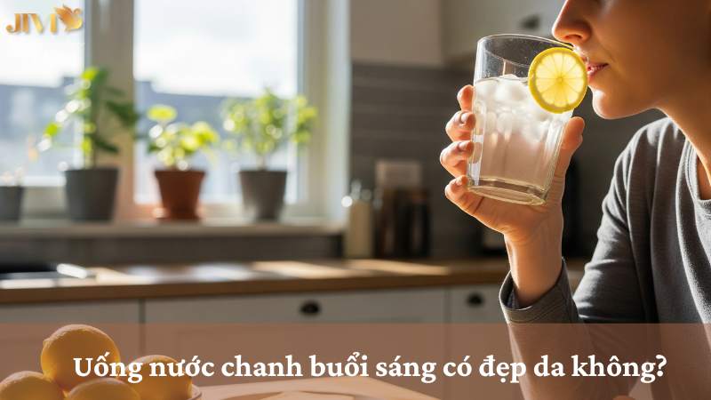 Uống nước chanh buổi sáng có đẹp da không