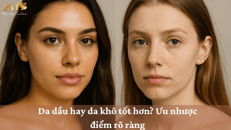 Da dầu hay da khô tốt hơn