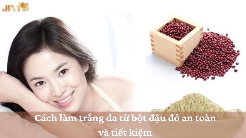 làm trắng da từ bột đậu đỏ